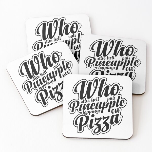 Item preview, Pineapple Toppings On Pizza - Black designed and sold by Sagar Karki.
