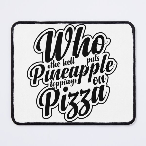 Item preview, Pineapple Toppings On Pizza - Black designed and sold by Sagar Karki.