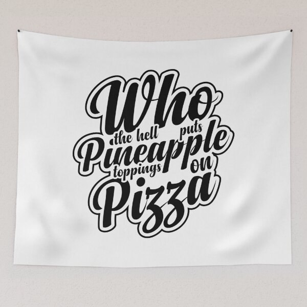 Item preview, Pineapple Toppings On Pizza - Black designed and sold by Sagar Karki.