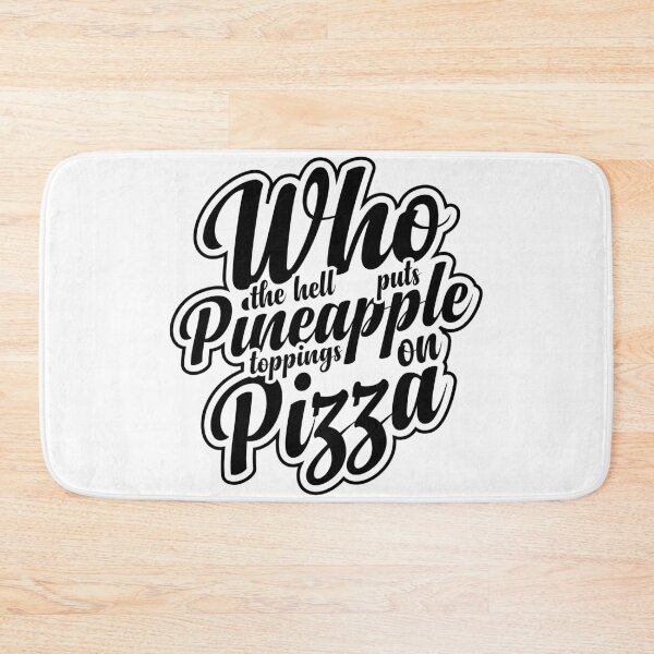 Item preview, Pineapple Toppings On Pizza - Black designed and sold by Sagar Karki.