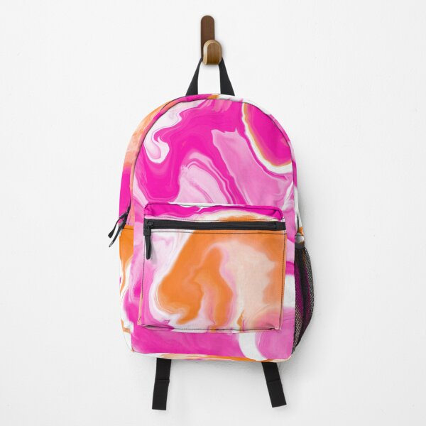 Item preview, Hot pink and orange marbled paint - groovy pattern designed and sold by thephoenixsoul.
