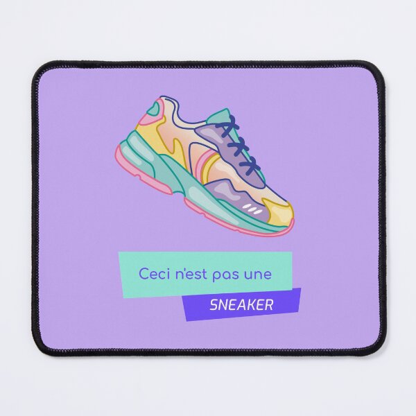 Item preview, Ceci n'est pas une Sneaker Rene Magritte Classic 90s 80s Retro Tennis Shoe Fun Crep Bright Pastel Surrealist Artwork   designed and sold by CreatedbyJR.