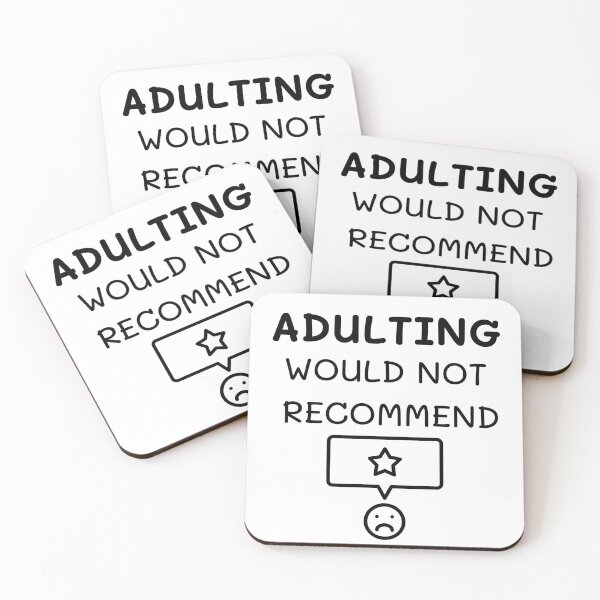 Item preview, Adulting would not recommend - 1 star rating designed and sold by GenChi.