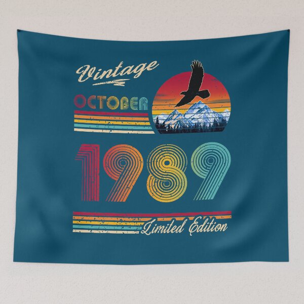 Item preview, October 1989 Birthday designed and sold by GreenSplash.