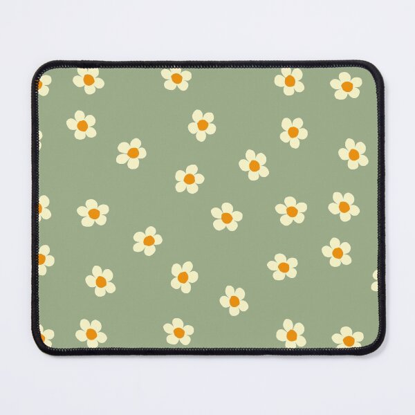 Item preview, Modern Cute Green Daisy Floral Pattern designed and sold by theimagezone.