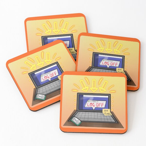 Item preview, 'Log Off On Time' Mental Health Matters designed and sold by Gemma Grange.