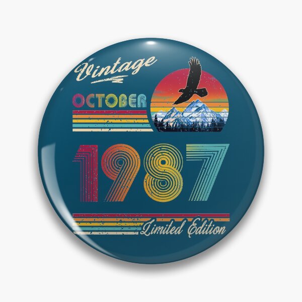 Item preview, October 1987 Birthday designed and sold by GreenSplash.