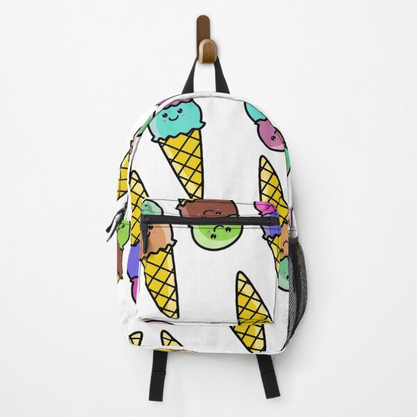 Item preview, Cute Kawaii Random 2 scoop Ice Cream Cone Pattern designed and sold by Kawaiindoodle.