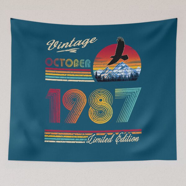 Item preview, October 1987 Birthday designed and sold by GreenSplash.