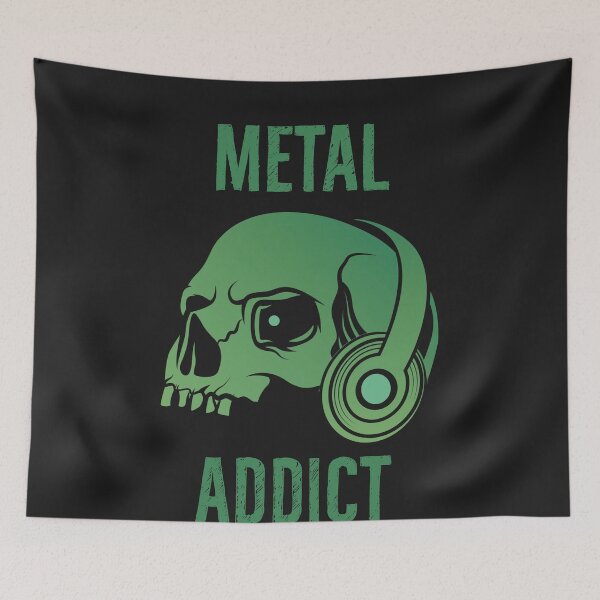 Item preview, Metal Addict | Green Skull Gift  designed and sold by DanLopesMerch.