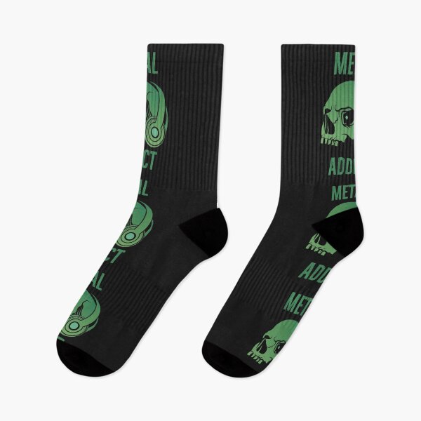 Item preview, Metal Addict | Green Skull Gift  designed and sold by DanLopesMerch.