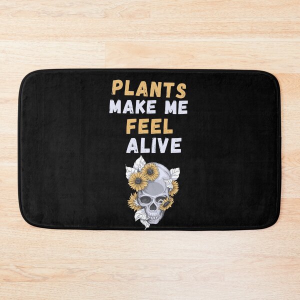 Item preview, Plants Make Me Feel Alive - Halloween Skull designed and sold by Club7Studios.