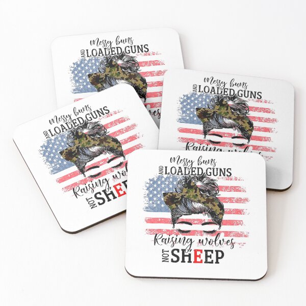 Item preview, Messy Buns And Loaded G-uns Raising Wolves Not Sheep designed and sold by Perkoski89.