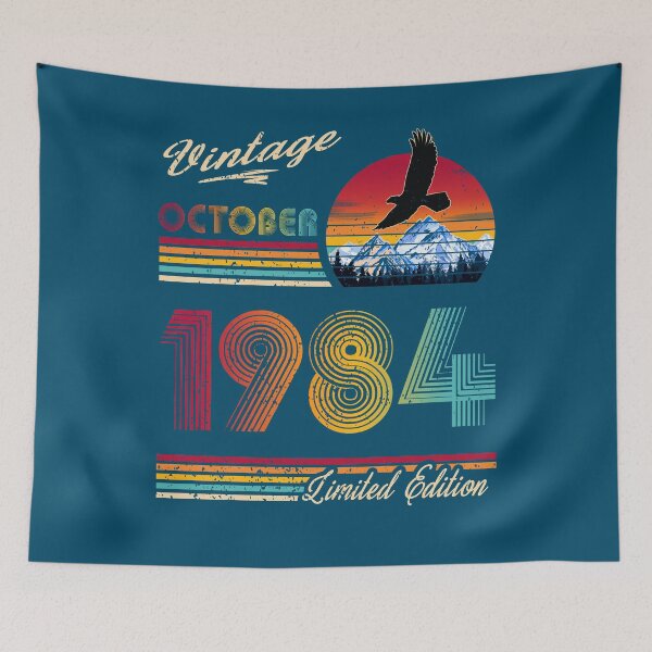 Item preview, October 1984 Birthday designed and sold by GreenSplash.