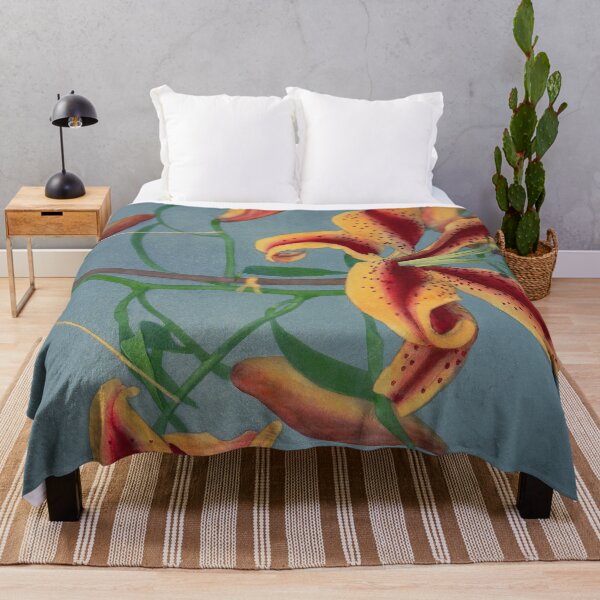 Item preview, Retro Japanese Flower Lily (1896) by Kazumasa Ogawa designed and sold by Designedbysm.