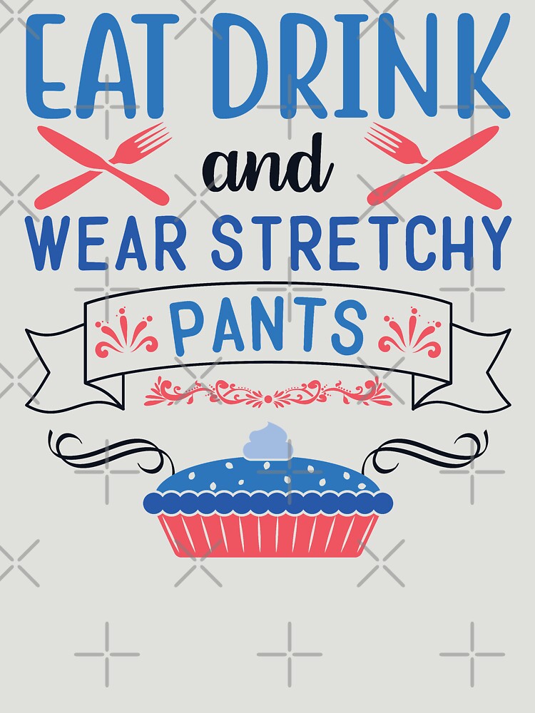 Eat Drink Wear Stretchy Pants Funny Thanksgiving design Postcard