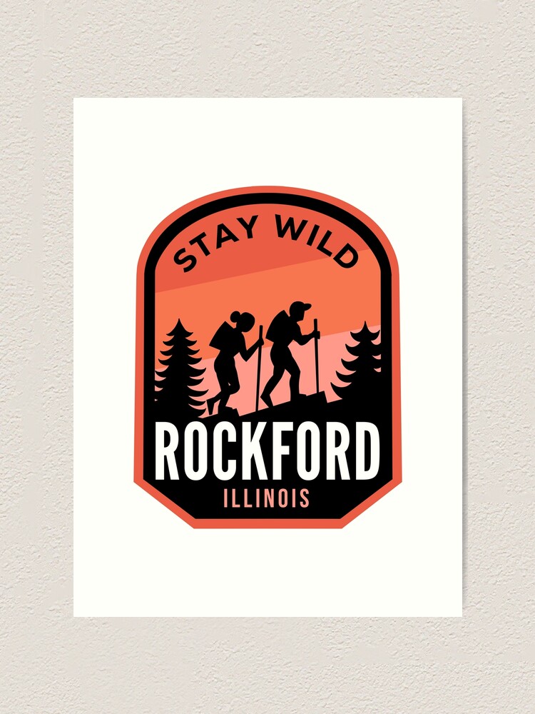 Thumbnail 1 von 3, Kunstdruck, Rockford Illinois Hiking in Nature designt und verkauft von HalpinDesign.