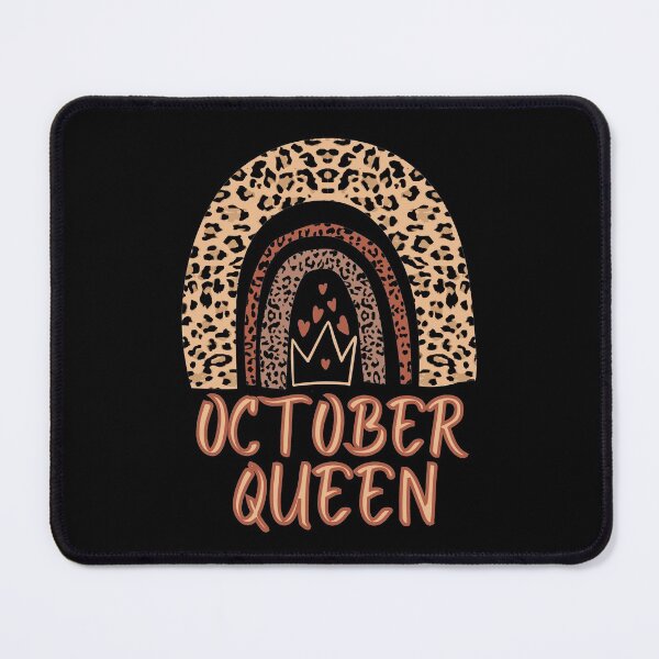 Item preview, October Queen, Queens are born in October, Leopard Boho Rainbow designed and sold by ACC .