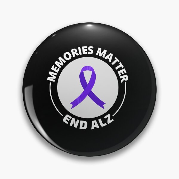 Item preview, Alzheimer's Awareness Purple Ribbon designed and sold by CuteDesigns1.