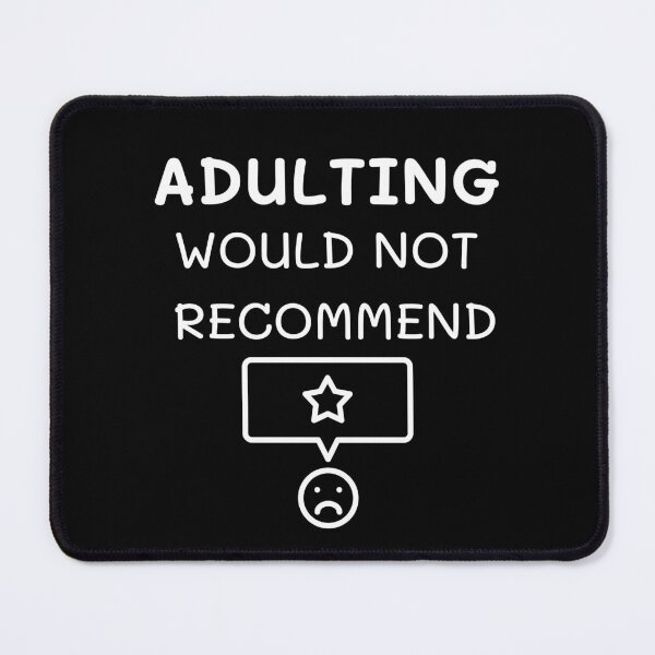 Item preview, Adulting would not recommend - one star rating designed and sold by GenChi.