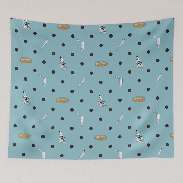 Item preview, Biology Lab Tools Preppy Polka-Dot Pattern - Blue designed and sold by quiet-charm.