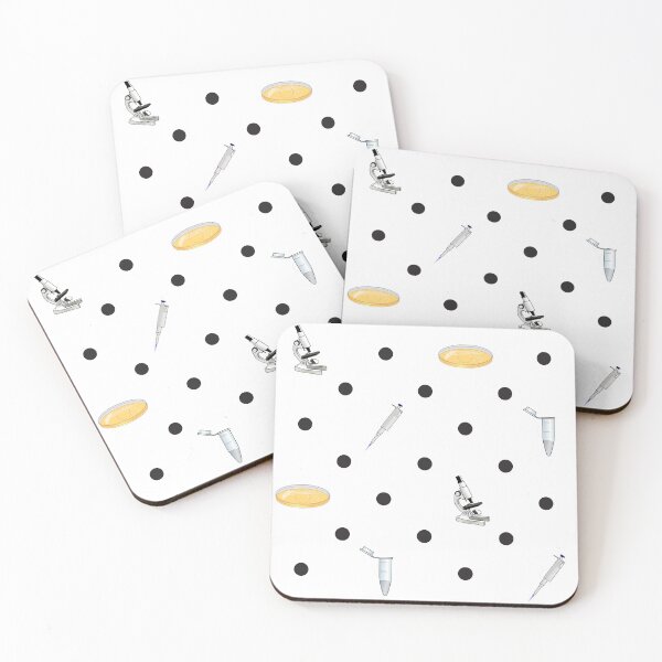 Item preview, Biology Lab Tools Preppy Polka-Dot Pattern - White designed and sold by quiet-charm.