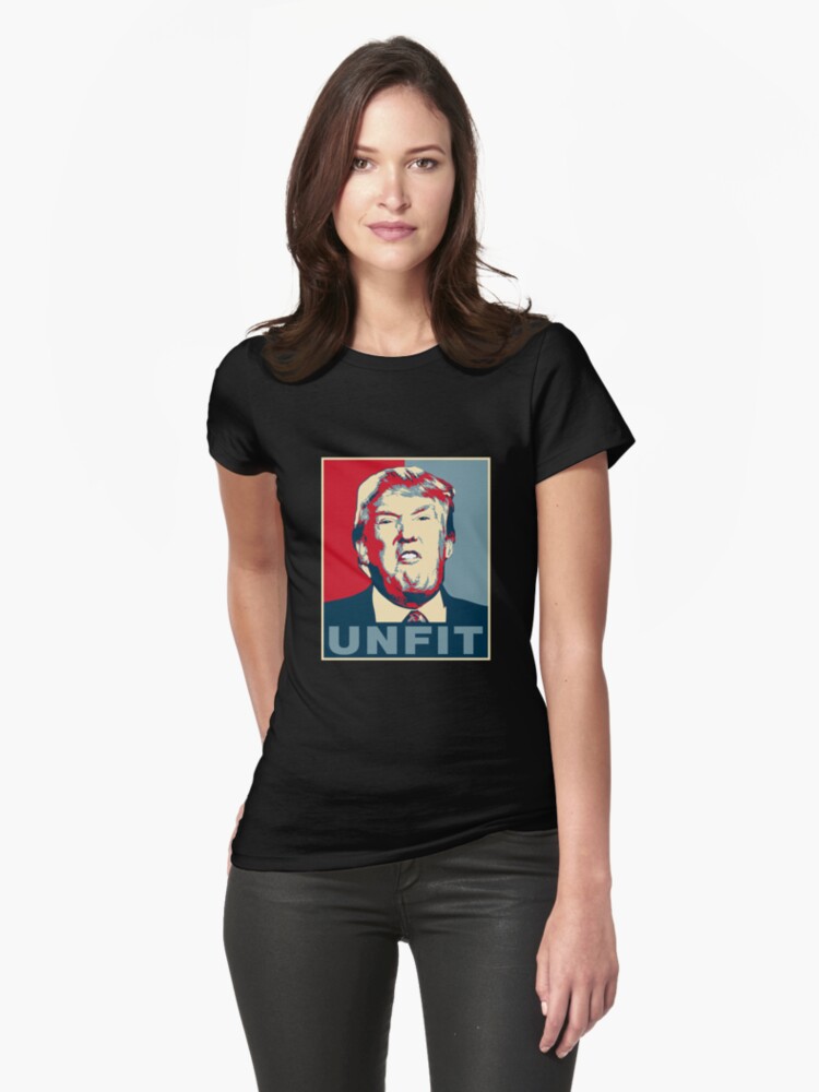 Thumbnail 1 of 3, Fitted T-Shirt, Trump Unfit Poster designed and sold by EthosWear.