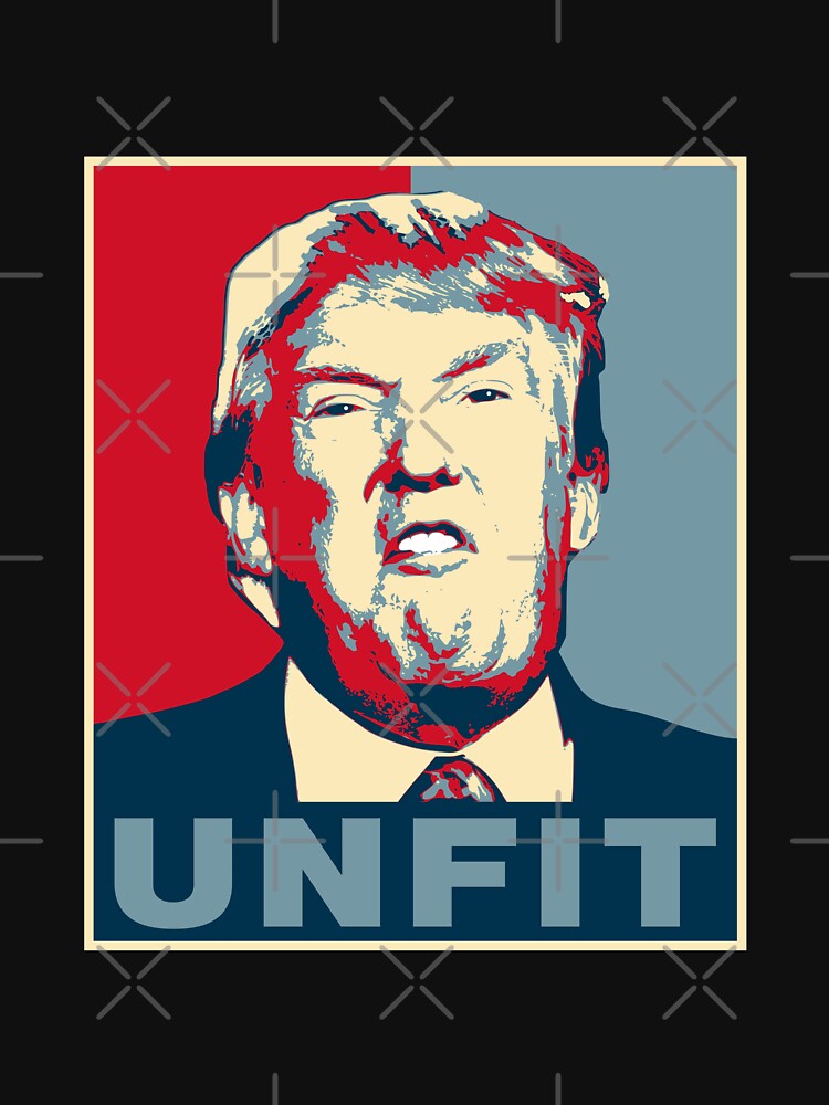 Thumbnail 3 of 3, Fitted T-Shirt, Trump Unfit Poster designed and sold by EthosWear.