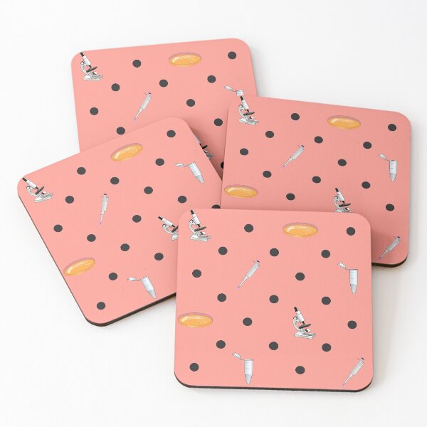 Item preview, Biology Lab Tools Preppy Polka-Dot Pattern - Salmon Pink designed and sold by quiet-charm.