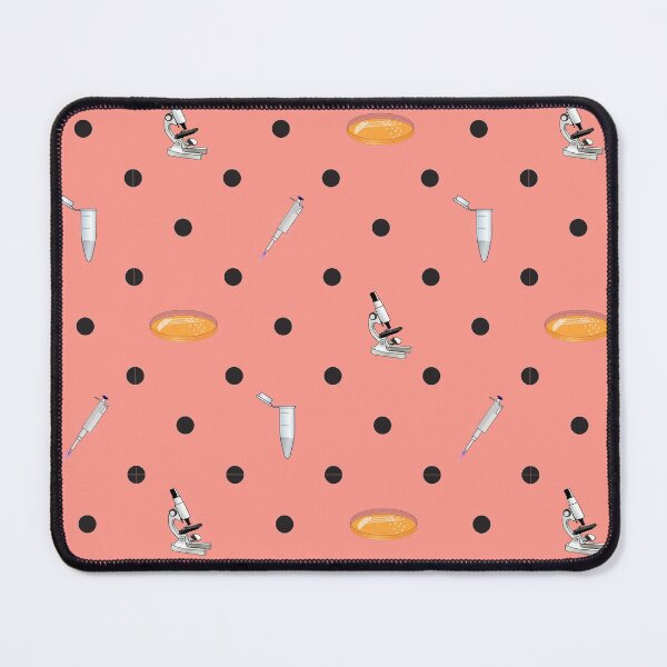Item preview, Biology Lab Tools Preppy Polka-Dot Pattern - Salmon Pink designed and sold by quiet-charm.