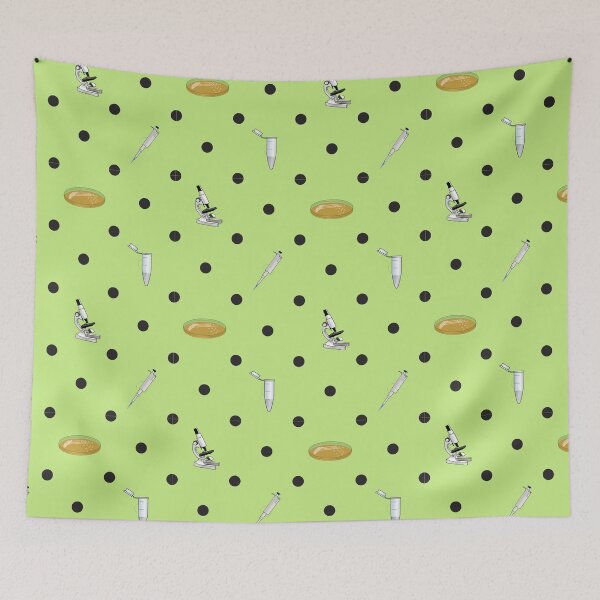 Item preview, Biology Lab Tools Preppy Polka-Dot Pattern - Green designed and sold by quiet-charm.