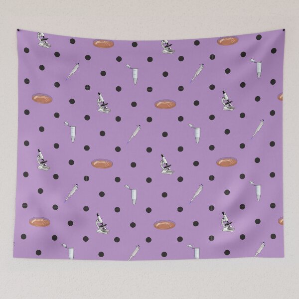 Item preview, Biology Lab Tools Preppy Polka-Dot Pattern - Purple designed and sold by quiet-charm.