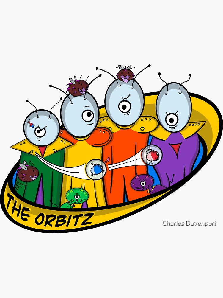 Thumbnail 3 of 3, Sticker, The Family Orbitz: Family Photo designed and sold by cdavenport4.