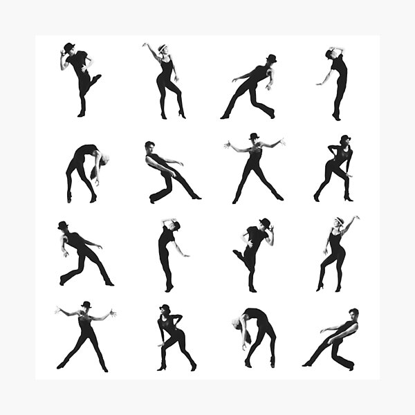 Highly detailed collection of woman poses dancing jazz dance silhouettes  set. Easy editable layered vector illustration. Stock Vector | Adobe Stock