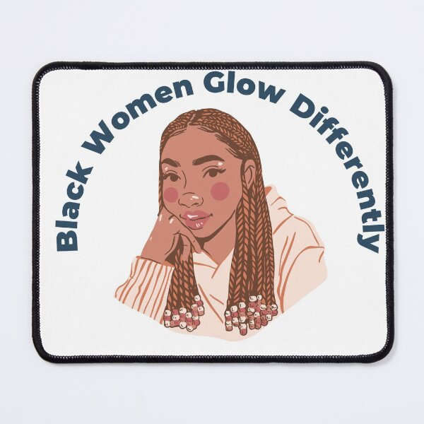 Item preview, Black Women Glow Differently designed and sold by DareDreams.