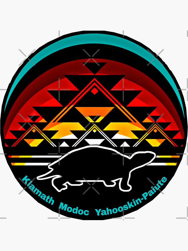 "Turtle Design Klamath Tribes" Sticker for Sale by Shuina Redbubble
