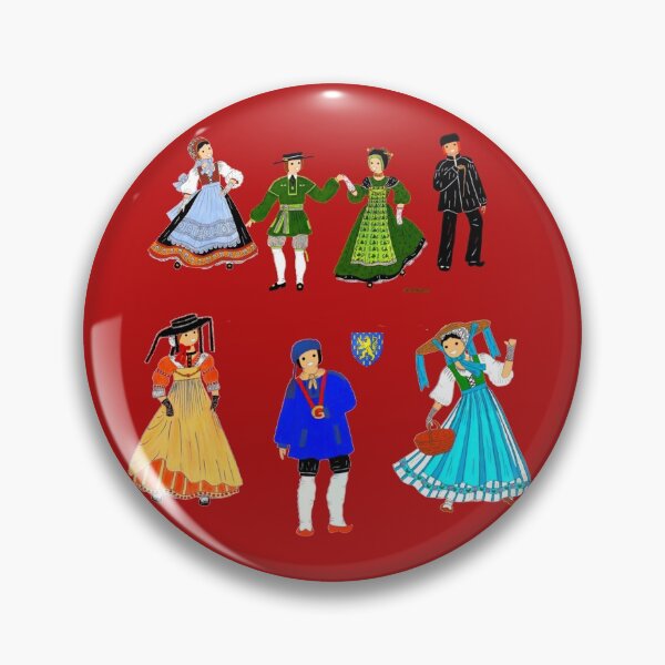 Item preview, Composition with costumes from Franche-Comté, France designed and sold by Catherine Debusne.