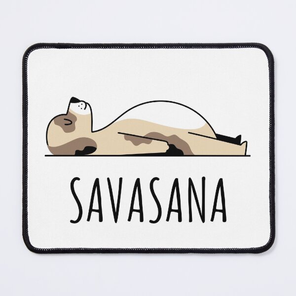 Item preview, Dog Yoga Savasana Sleepy Puppy designed and sold by CreatedbyJR.