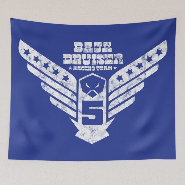Item preview, 1974 - Baja Bruiser (Eagle Design - White on Blue - Worn) designed and sold by Justin Ellis.