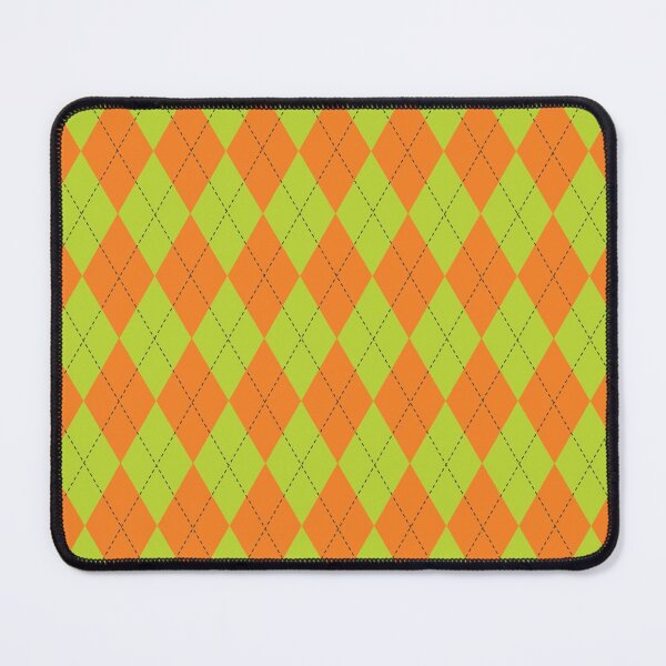 Item preview, Halloween Orange & Green Argyle designed and sold by Trinket-Trickster.