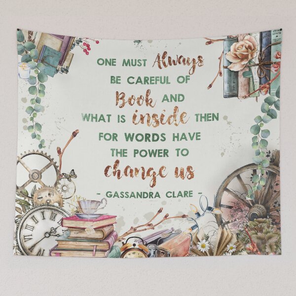 Item preview, Be Careful of Books Floral Watercolor designed and sold by Miltons.