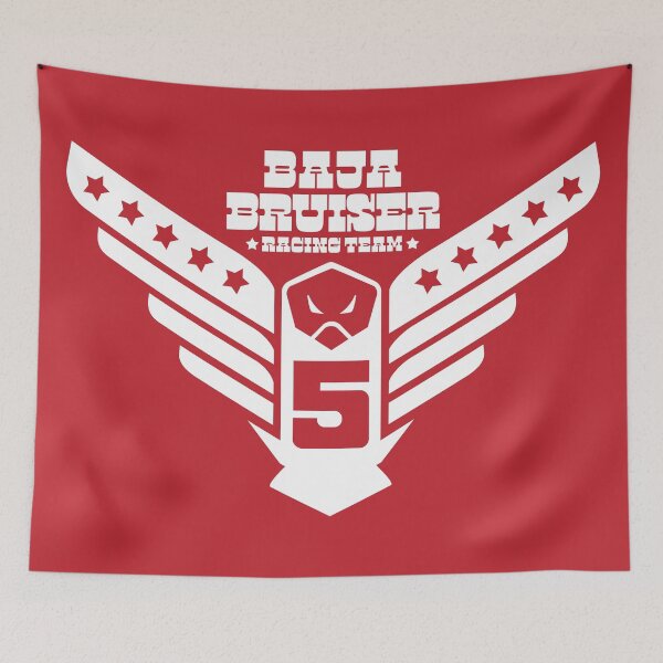 Item preview, 1974 - Baja Bruiser (Eagle Design - White on Red) designed and sold by Justin Ellis.