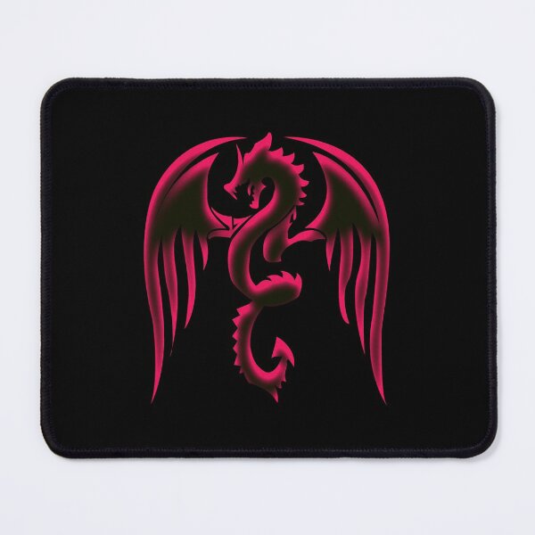 Item preview, Red Silhouette Winged Dragon designed and sold by Trinket-Trickster.