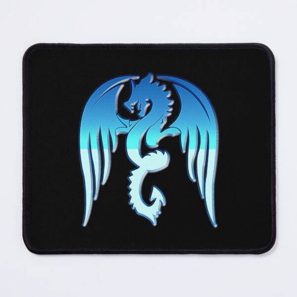 Item preview, Fading Blue Silhouette Winged Dragon designed and sold by Trinket-Trickster.