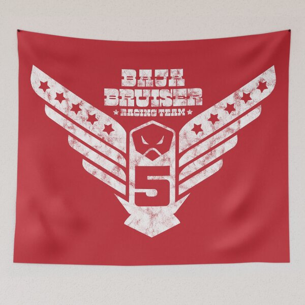 Item preview, 1974 - Baja Bruiser (Eagle Design - White on Red - Worn) designed and sold by Justin Ellis.