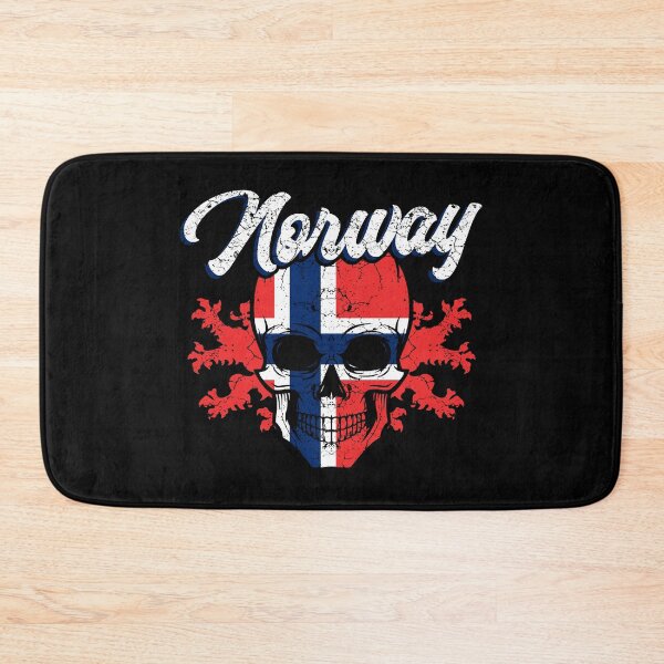 Item preview, Norway flag coat of arms skull designed and sold by Mila1946.