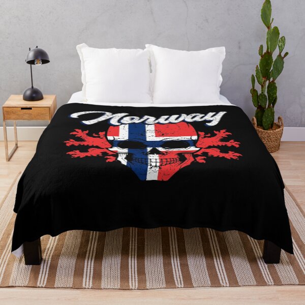 Item preview, Norway flag coat of arms skull designed and sold by Mila1946.