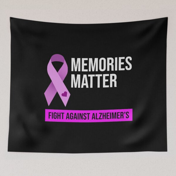 Item preview, Alzheimer's Awareness Purple Heart Ribbon designed and sold by CuteDesigns1.