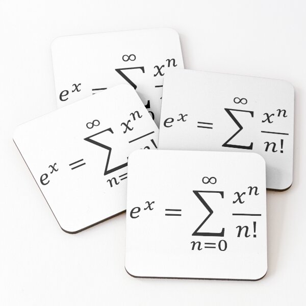 Item preview, exponential definition using series, calculus and math designed and sold by NoetherSym.