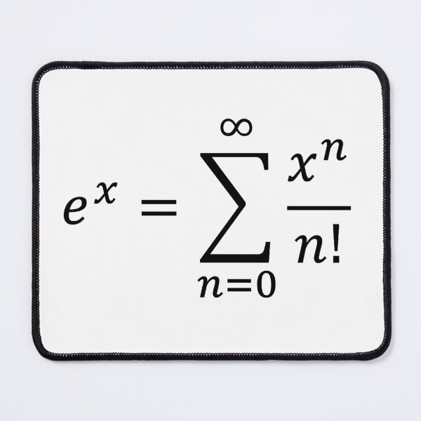 Item preview, exponential definition using series, calculus and math designed and sold by NoetherSym.
